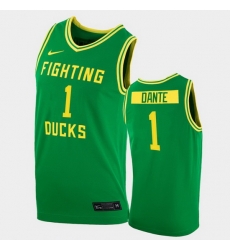 Men Oregon Ducks N'Faly Dante College Basketball Green Replica 2020 21 Jersey