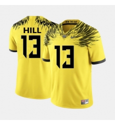 Men Oregon Ducks Troyhill College Football Yellow Jersey