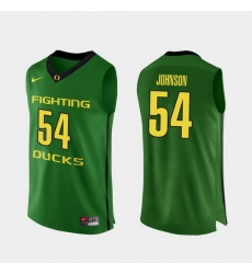 Men Oregon Ducks Will Johnson Apple Green Authentic College Basketball Jersey