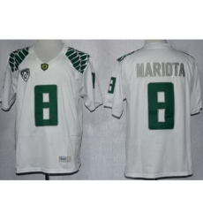 Oregon Duck 8 Marcus Mariota White Limited NCAA Jerseys