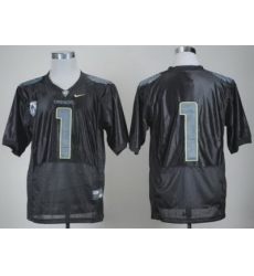 Oregon Ducks No.1 Fan Black Pro Combat Pac-12 College Football NCAA Jersey