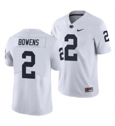 penn state nittany lions micah bowens white limited men's jersey