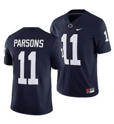 penn state nittany lions micah parsons navy 2021 draft class men jersey