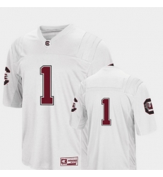 Men South Carolina Gamecocks 1 White College Football Colosseum Jersey