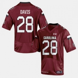 Men South Carolina Gamecocks Mike Davis College Football Cardinal Jersey