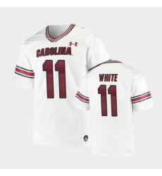 Men South Carolina Gamecocks Zaquandre White Replica White Premiere Football Jersey