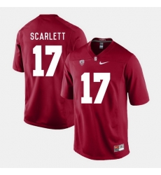 Men Stanford Cardinal Brennan Scarlett College Football Cardinal Jersey