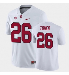 Men Stanford Cardinal Jet Toner Game White College Football Jersey