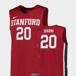 Men Stanford Cardinal Josh Sharma Red Replica College Basketball Jersey