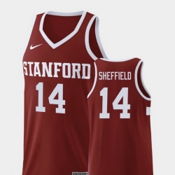 Men Stanford Cardinal Marcus Sheffield Wine Replica College Basketball Jersey