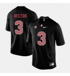 Men Stanford Cardinal Michael Rector College Football Black Jersey