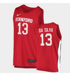 Men Stanford Cardinal Oscar Da Silva College Basketball Red 2020 21 Jersey