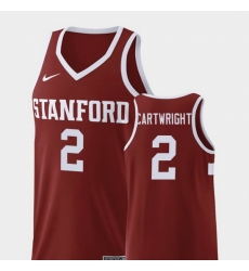 Men Stanford Cardinal Robert Cartwright Wine Replica College Basketball Jersey