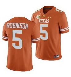 Texas Longhorns Bijan Robinson Orange 2021 Red River Showdown Men Jersey