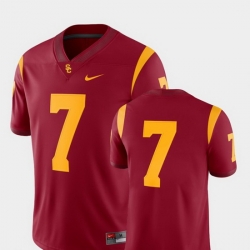 Men Usc Trojans 7 Cardinal College Football 2018 Game Jersey