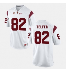 Men Usc Trojans Randall Telfer Pac 12 Game White Jersey