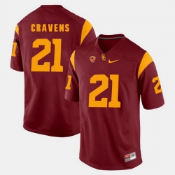 Men Usc Trojans Su'A Cravens Pac 12 Game Red Jersey