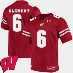 Men Wisconsin Badgers Corey Clement Red Alumni Football Game Ncaa 2018 Jersey