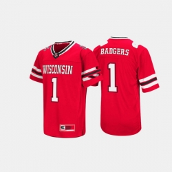 Men Wisconsin Badgers Hail Mary Ii Red Jersey