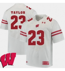 Men Wisconsin Badgers Jonathan Taylor White Alumni Football Game Ncaa 2018 Jersey