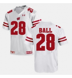 Men Wisconsin Badgers Montee Ball Alumni Football Game White Jersey