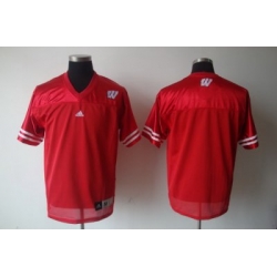 NCAA Wisconsin Badgers Blank Red Jersey