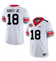 Men #18 Xavian Sorey Jr. Georgia Bulldogs Nationals Champions 40th Anniversary College Football Jersey