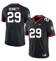 Men #29 Luke Bennett Georgia Bulldogs College Football Jerseys Sale-100th Anniversary