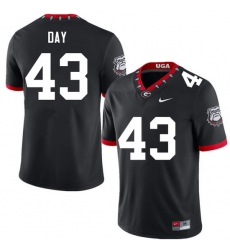 Men #43 Davis Day Georgia Bulldogs College Football Jerseys Sale-100th Anniversary