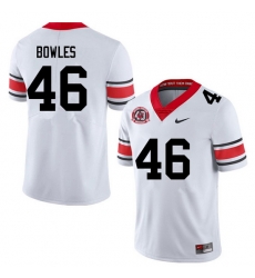 Men #46 Payton Bowles Georgia Bulldogs College Football Jerseys Sale-40th Anniversary