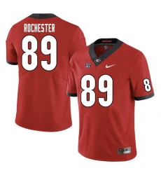 Men #89 Julian Rochester Georgia Bulldogs College Football Jerseys Sale-Red