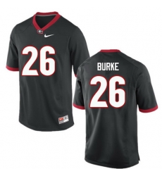 Men Georgia Bulldogs #26 Patrick Burke College Football Jerseys-Black