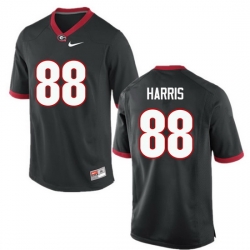 Men Georgia Bulldogs #88 Jackson Harris College Football Jerseys-Black