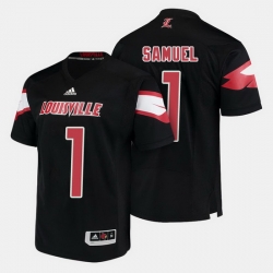 Louisville Cardinals Traveon Samuel College Football Black Jersey