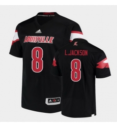 Men Louisville Cardinals Lamar Jackson College Football Black Jersey