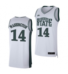 Michigan State Spartans Brock Washington White Retro Limited Men'S Jersey