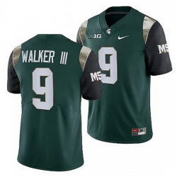 Michigan State Spartans Kenneth Walker Iii Green College Football Men Jersey