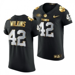 Clemson Tigers Christian Wilkins Black Golden Edition Jersey