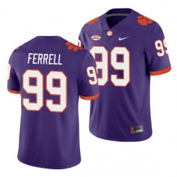 Clemson Tigers Clelin Ferrell Purple College Football Men'S Jersey