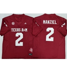 Men Texas A 26M Aggies Lions 2 Johnny Manziel Red 2025 F U S E Stitched Jersey Men Texas A 26M Aggies Lions 2 Johnny Manziel Red 2025 F U S E Stitched Jersey