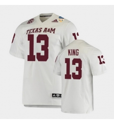 Men Texas A&M Aggies Haynes King 2021 Orange Bowl College Football White Jersey