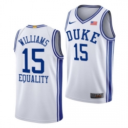 Duke Blue Devils Mark Williams White Equality Men Jersey