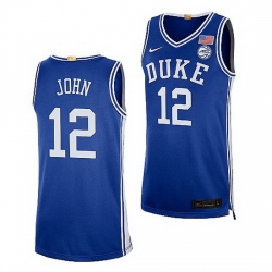 Duke Blue Devils Theo John Royal College Basketball 2021 22Authentic Jersey