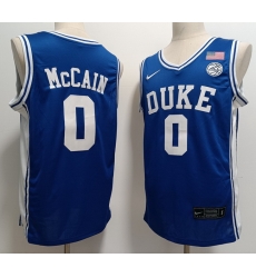 Men Royal Duke Blue Devils Jared McCain #0 Stitched Basketball Jersey