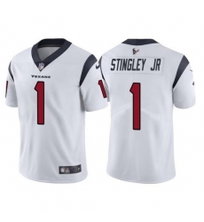 Nike Texans 1 Derek Stingley Jr White 2022 NFL Draft Vapor Untouchable Limited Jerse