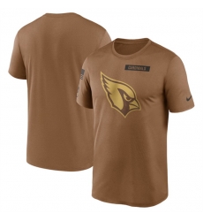 Men Arizona Cardinals 2023 Brown Salute To Service Legend Performance T Shirt