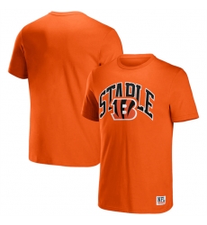 Men Cincinnati Bengals X Staple Orange Logo Lockup T Shirt