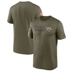 Men Jacksonville Jaguars Olive 2022 Salute To Service Legend Team T Shirt