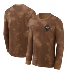 Men Tampa Bay Buccaneers Brown 2023 Salute To Service Long Sleeve T Shirt