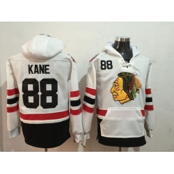 Men Chicago Blackhawks Patrick Kane 88 White Stitched NHL Hoodie　ＩＩ